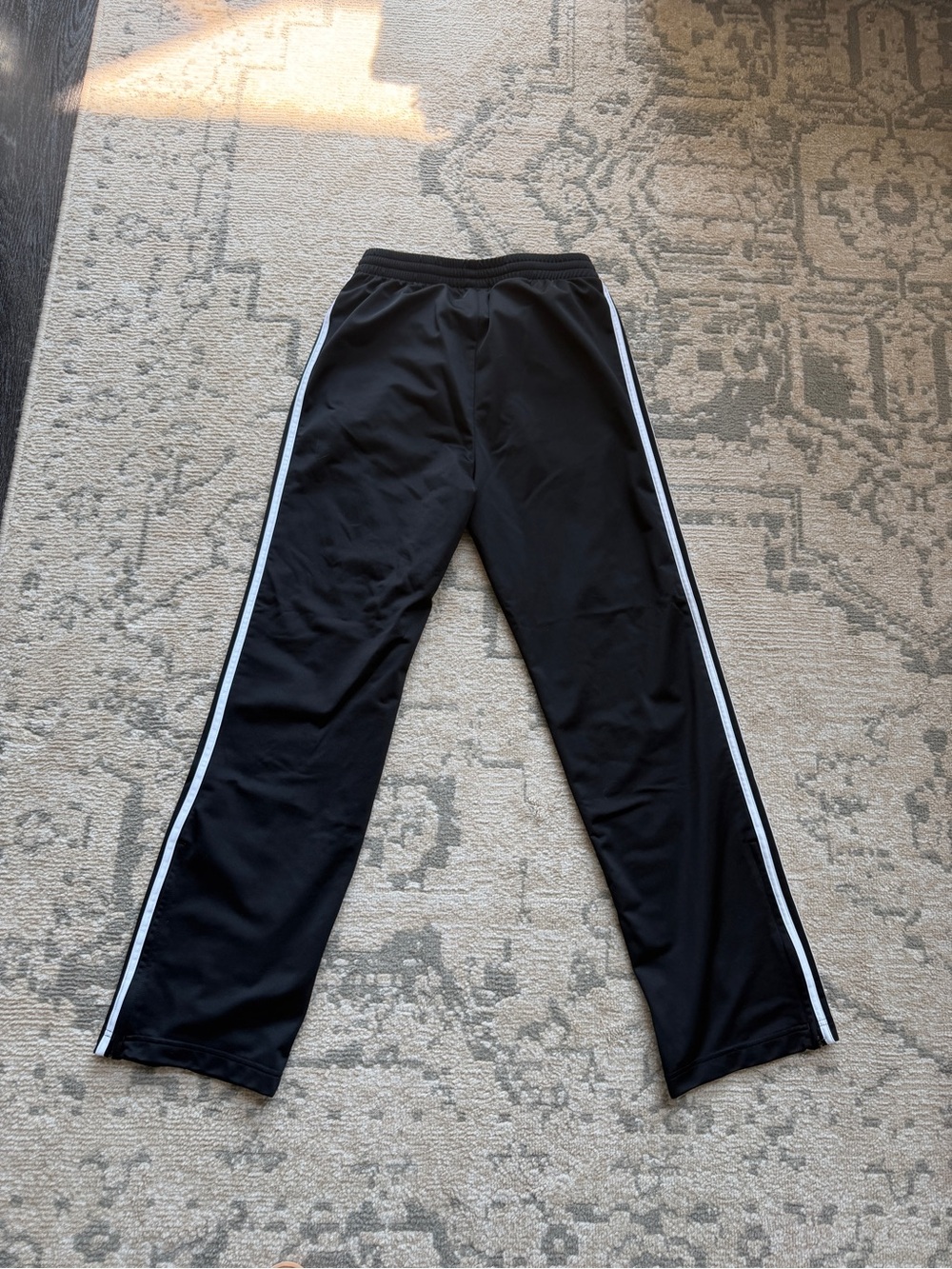 adidas Firebird Classic Track Pants - Black with White Stripes - Picture 5 of 5